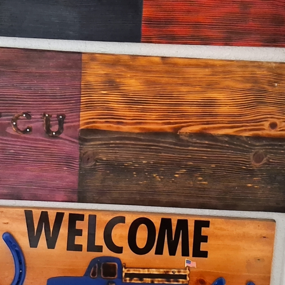 Hand painted crafted and made. Beautiful wooden wall art
